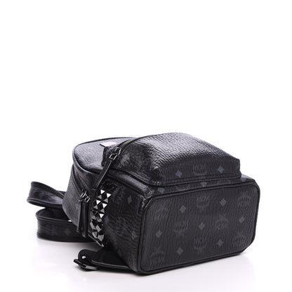 MCM Visetos Side Stud Mini Stark Backpack Black 3 of 8