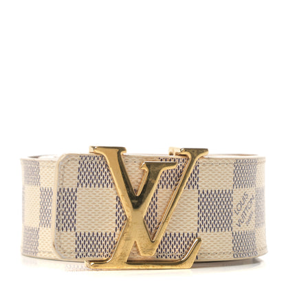 Louis Vuitton Damier Azur LV Initiales Belt 100 40 1 of 7