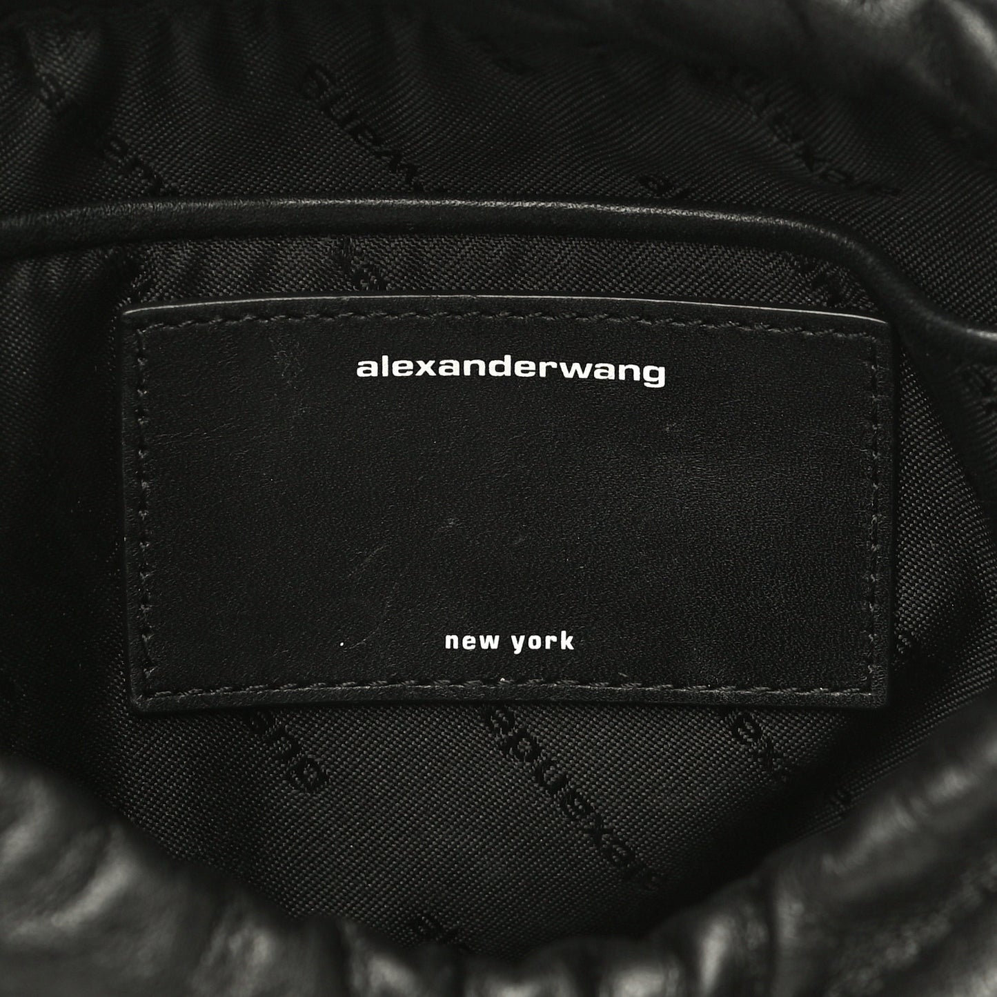 Lambskin Nylon Small Ryan Bag Black