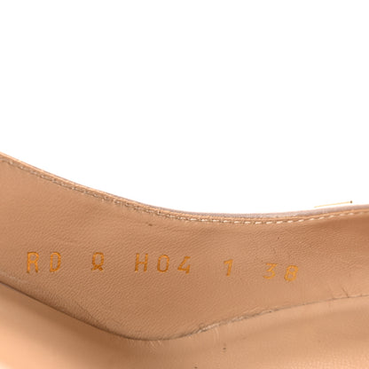 Valentino Garavani Patent Rockstud Half d'Orsay Slingback 85mm Pumps 38 Poudre 9 of 9