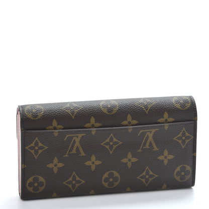Louis Vuitton Monogram Sarah Wallet NM Rose Ballerine 2 of 8