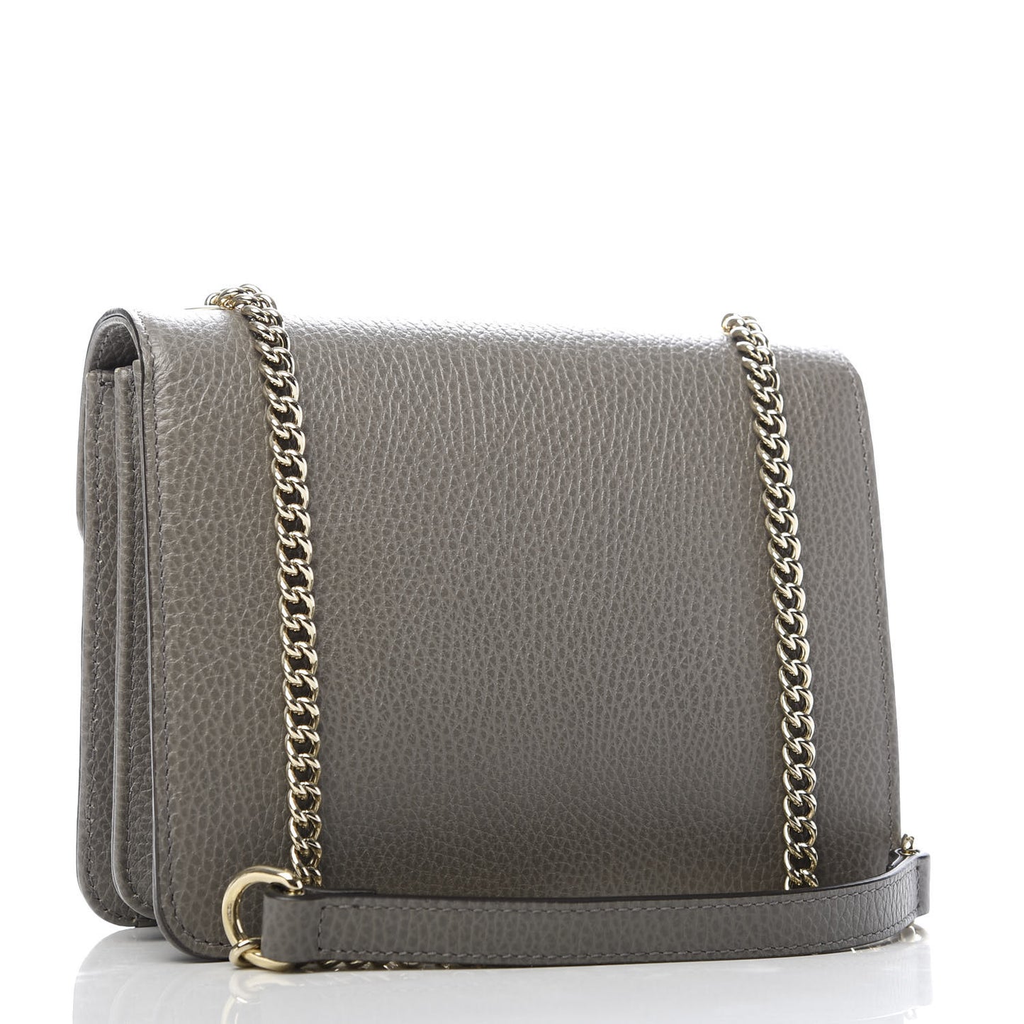 Dollar Calfskin Small Interlocking G Shoulder Bag Loess