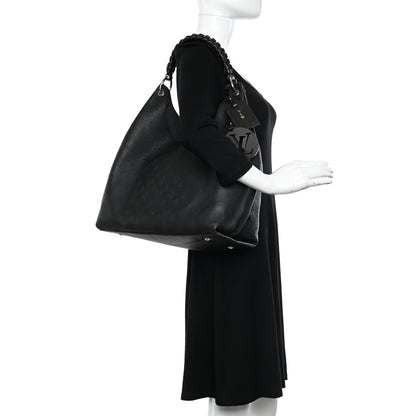 Louis Vuitton Mahina Carmel Hobo Black 2 of 10