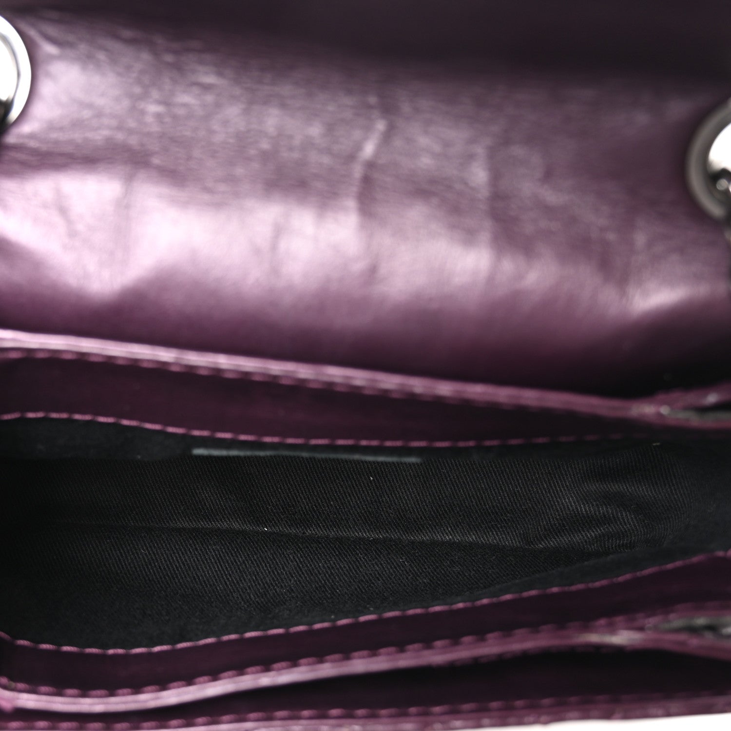 Chanel Calfskin Mineral Nights Mini Flap Dark Purple 5 of 10