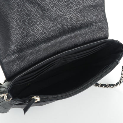 Chanel Caviar Half Moon Wallet On Chain WOC Black 5 of 8