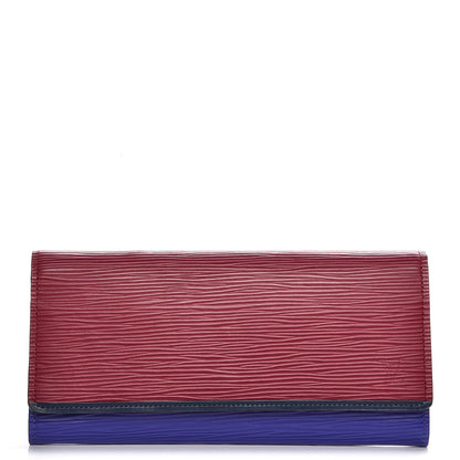 Louis Vuitton Electric Epi Flore Wallet Tri-Color Fuchsia 1 of 7