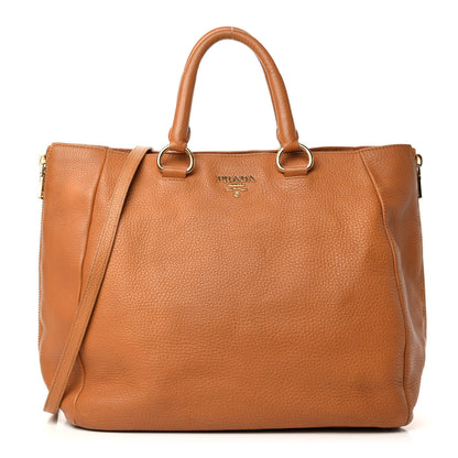 Prada Vitello Daino Side Zip Tote 1 of 18