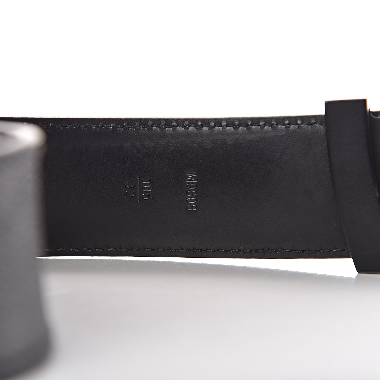 LOUIS VUITTON レザーベルト 105/42 Louis Vuitton Damier Graphite 40mm LV Initiales Belt 105 42 468485