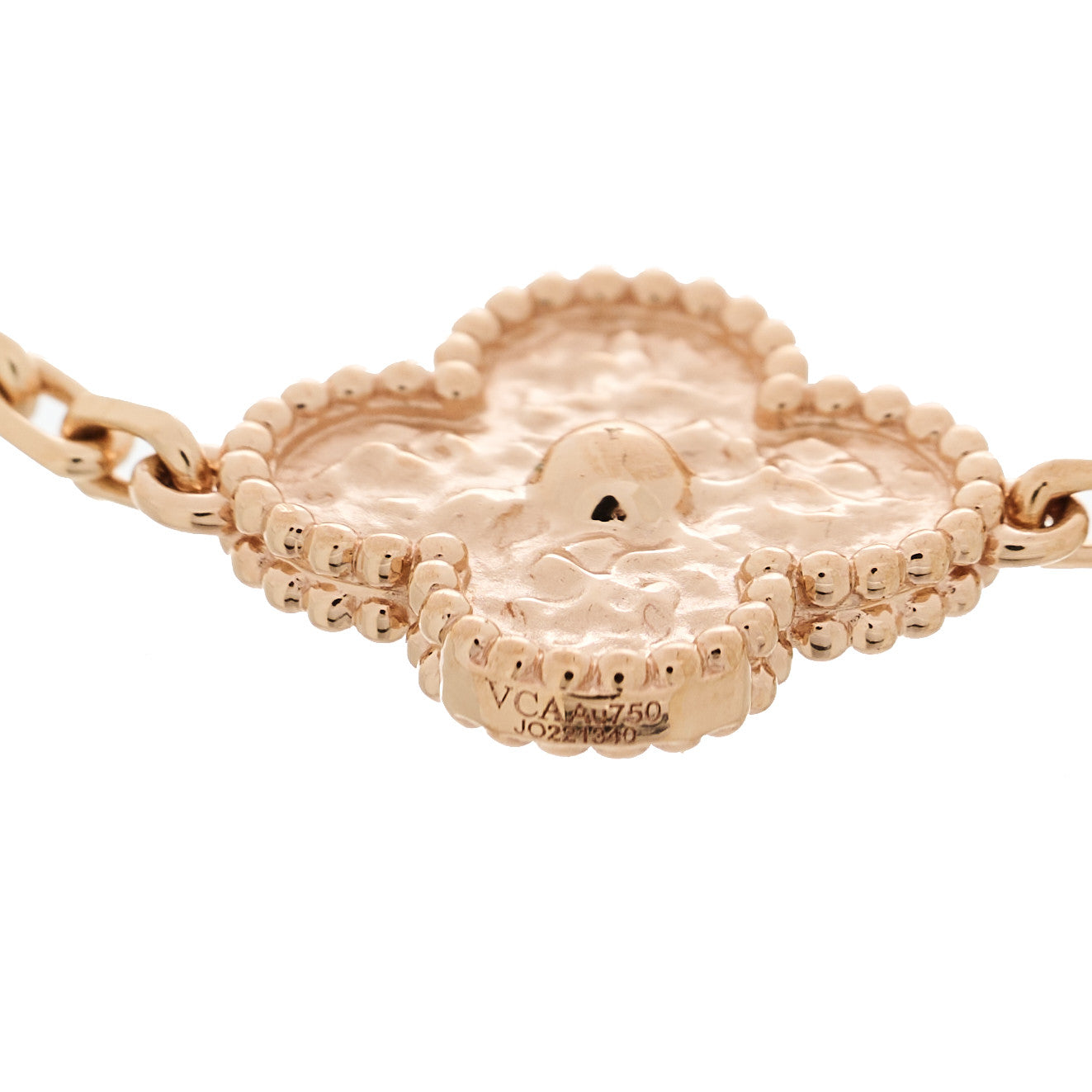 18K Rose Gold 5 Motifs Vintage Alhambra Bracelet