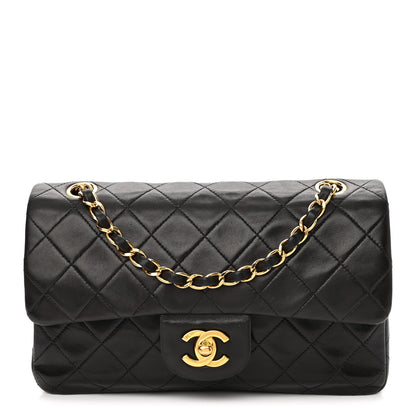 Chanel Lambskin Quilted Small Double Flap Black 1 of 10