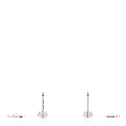 Cartier 18K White Gold Diamond MM D'Amour Earrings 3 of 5