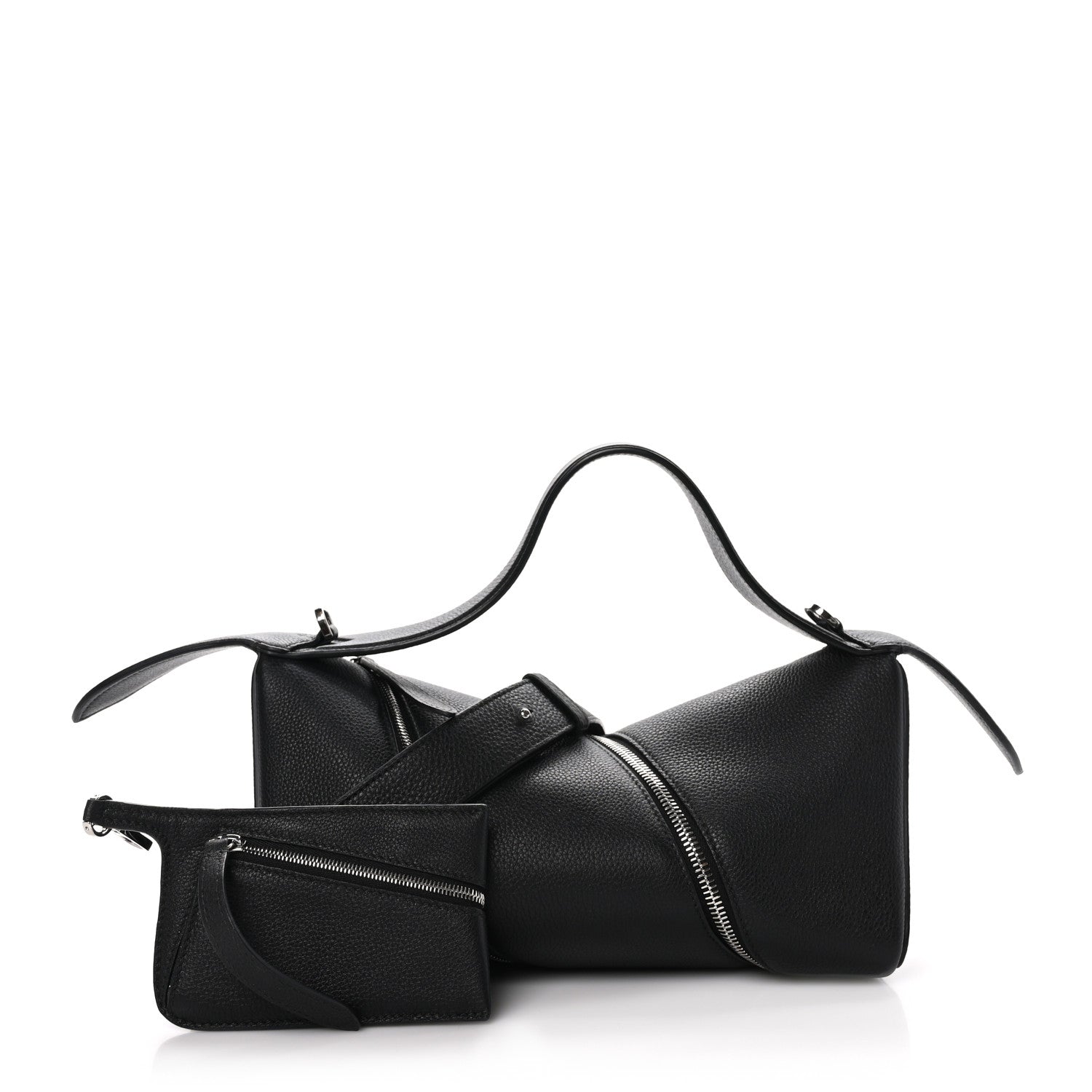 Alaia Calfskin Le Zip Black 2 of 9
