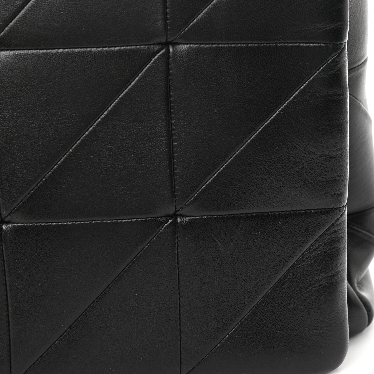 Lambskin Patchwork Monogram Large Jamie Black