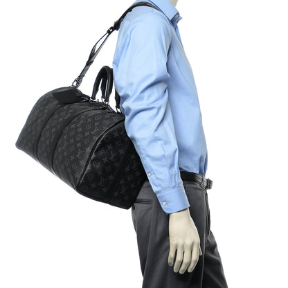 Louis Vuitton Monogram Eclipse Keepall Bandouliere 45 2 of 9