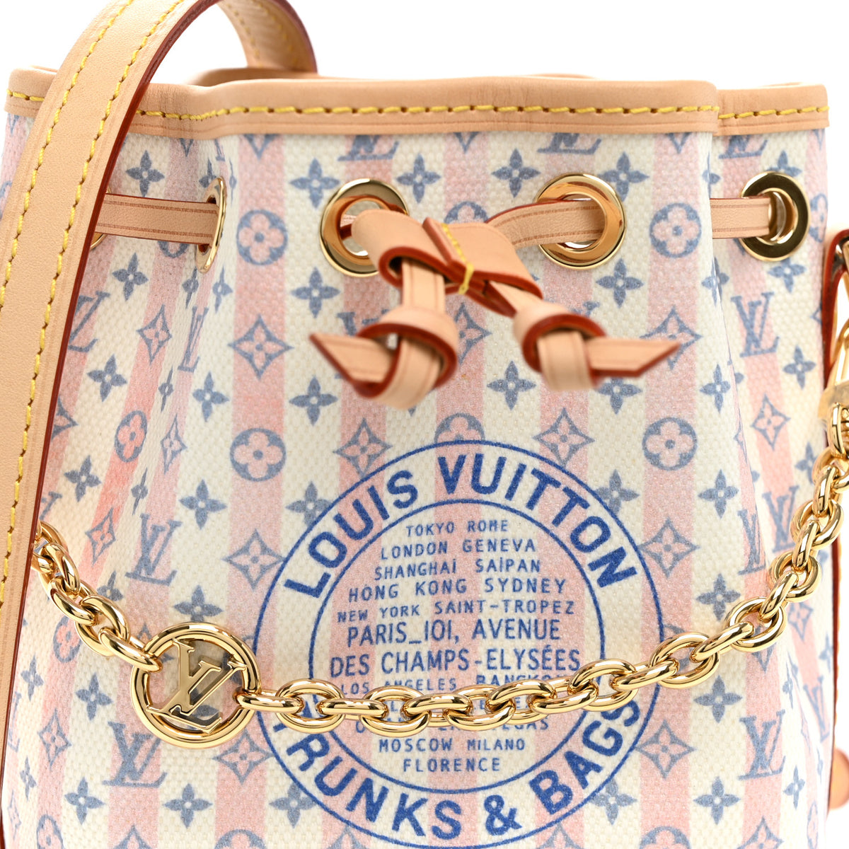 Minigram LV Stamp Nano Noe Blue