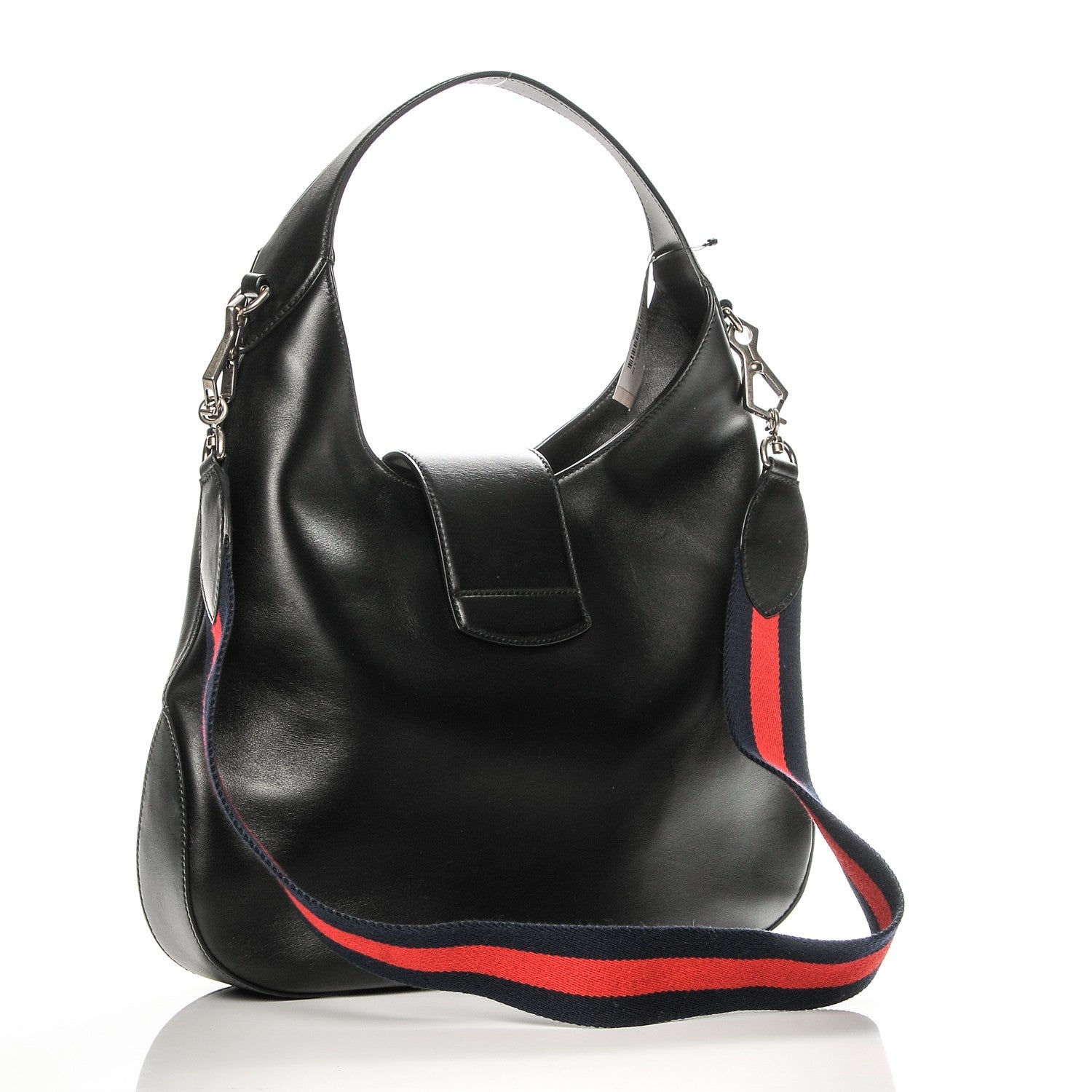 Gucci Calfskin Web Garden Collection Embroidered Medium Dionysus Hobo Black 3 of 7