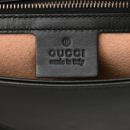 Gucci Calfskin Matelasse Small GG Marmont Shoulder Bag Black 6 of 13