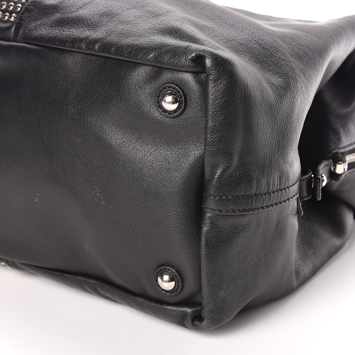 Saint Laurent Chevre Large Rock Stud Easy Y Black 11 of 11