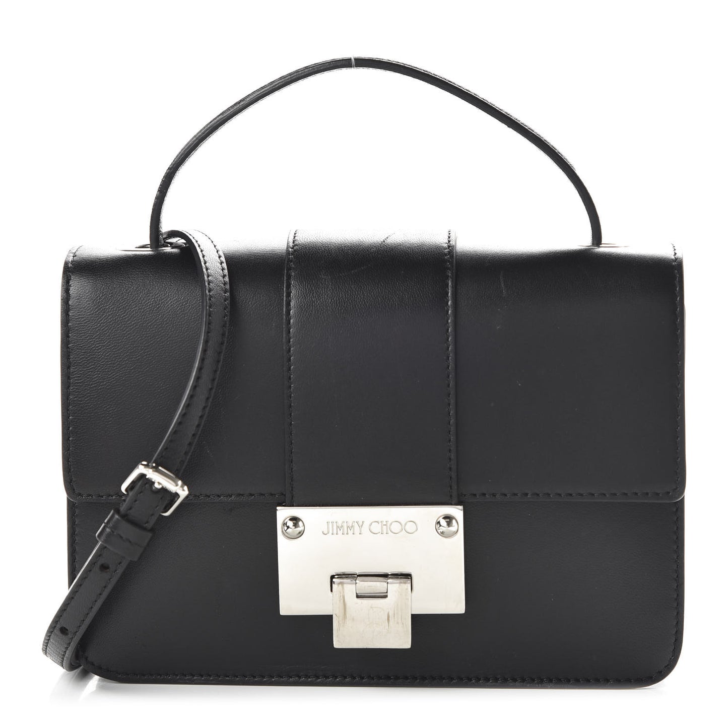 Smooth Calfskin Rebel Crossbody Bag Black