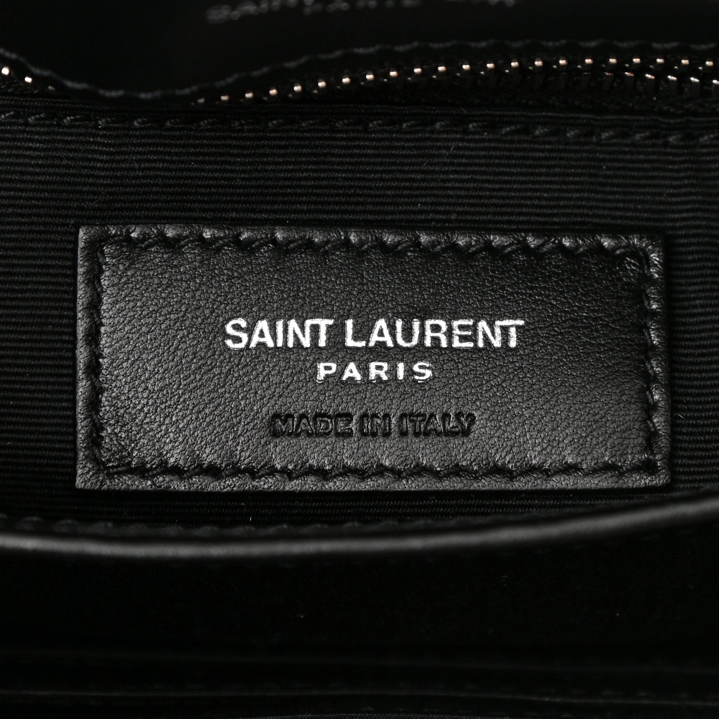 Calfskin Y Quilted Monogram Toy Loulou Crossbody Bag Black