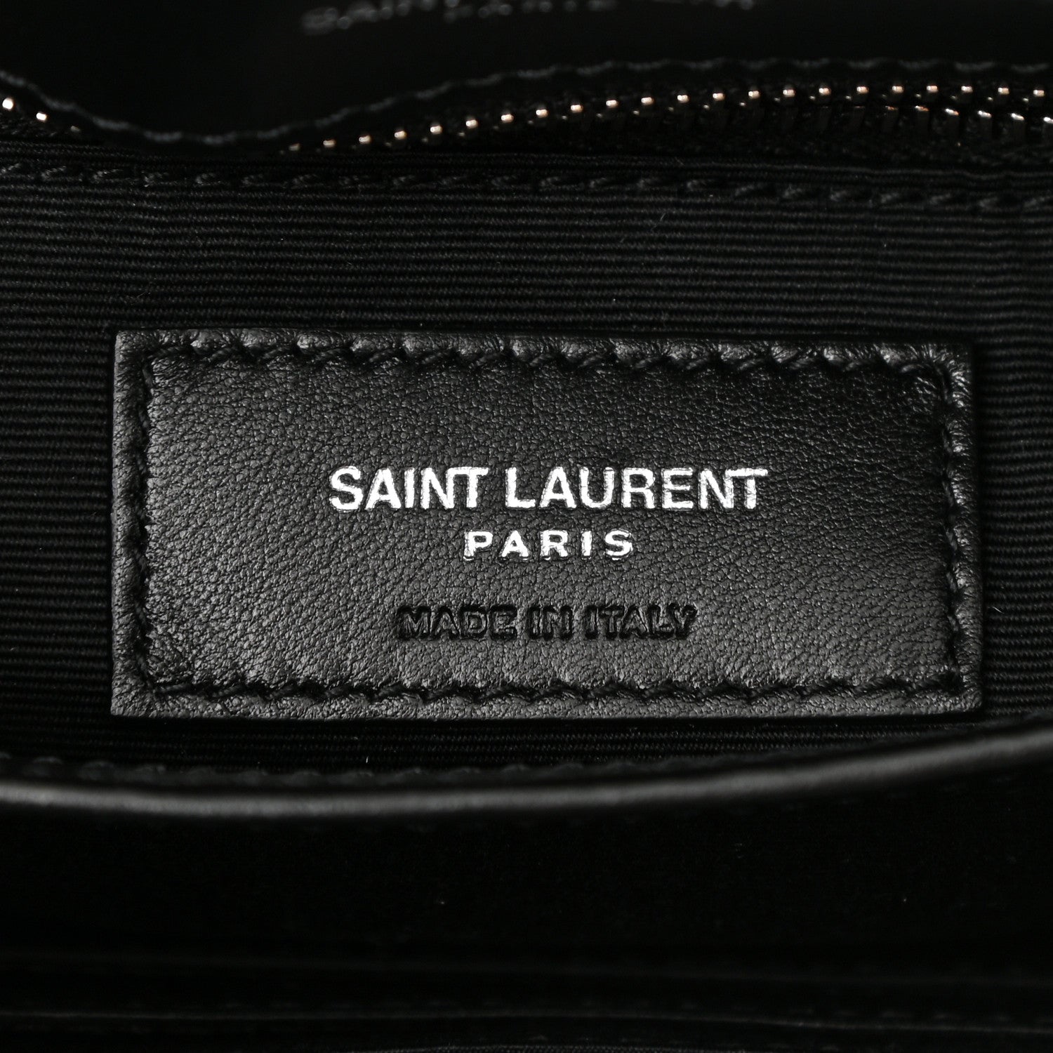 Saint Laurent Calfskin Y Quilted Monogram Toy Loulou Crossbody Bag Black 7 of 9