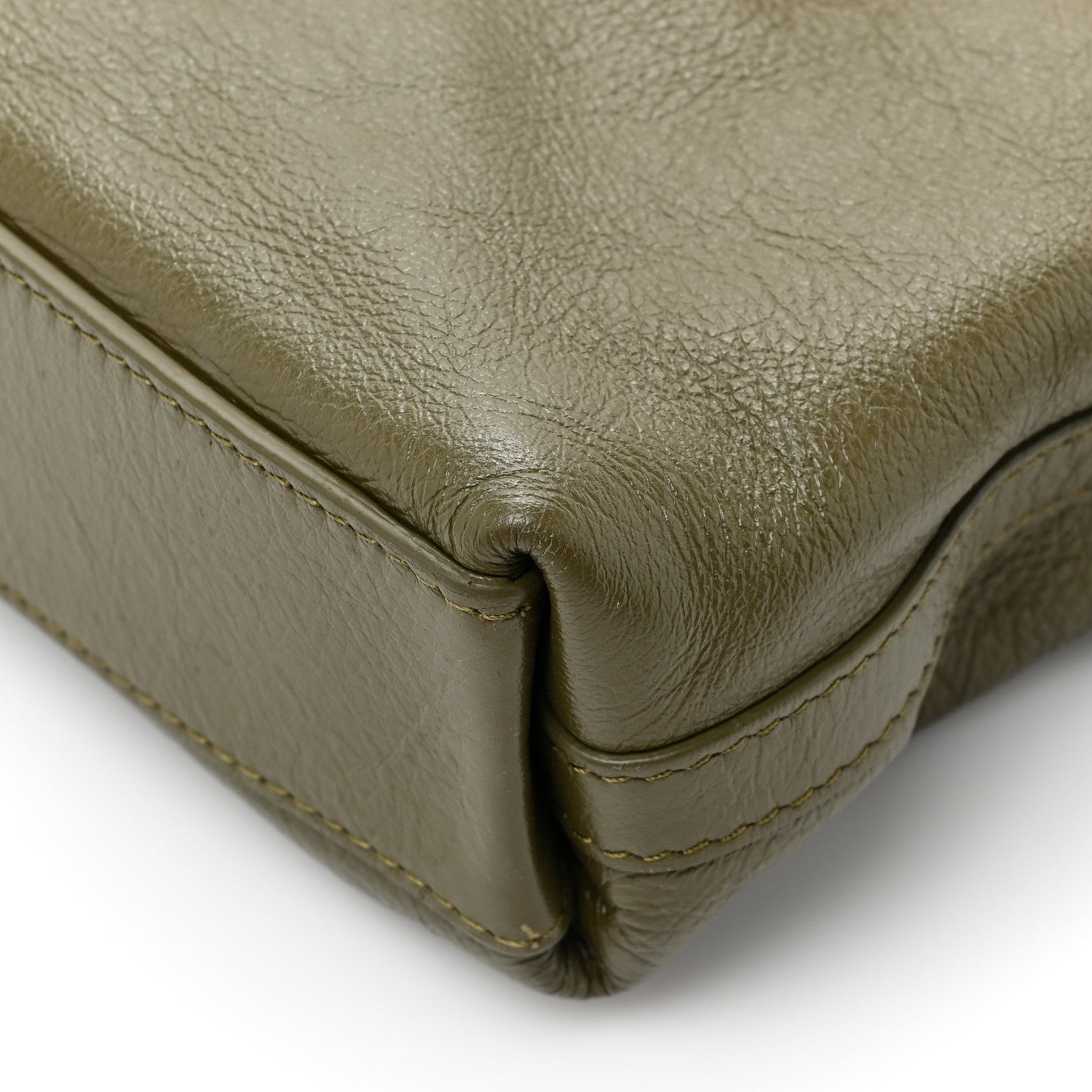 Givenchy Tumbled Calfskin Medium Voyou Bag Dark Green 12 of 13