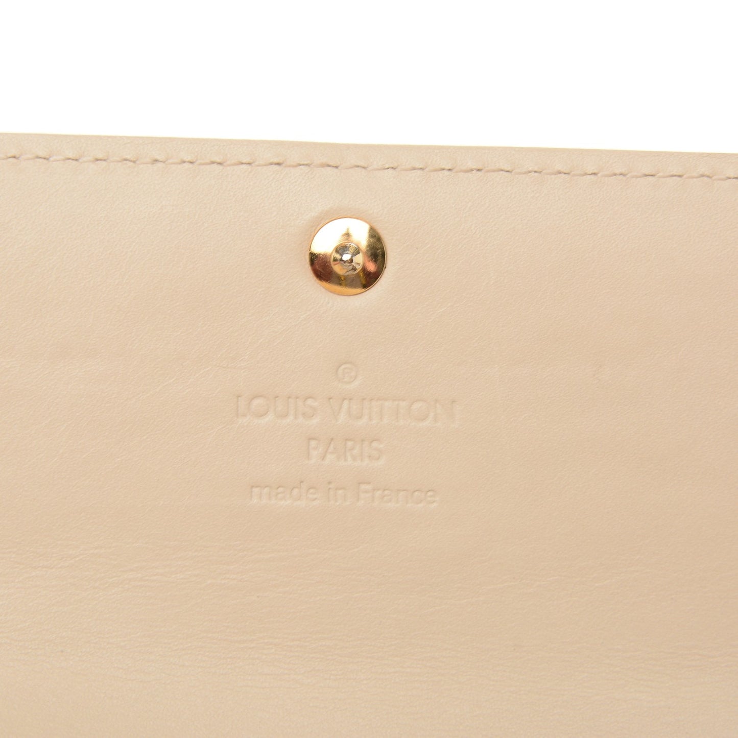 Vernis Sarah Wallet Blanc Corail
