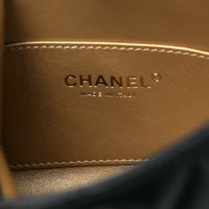 Chanel Lambskin Quilted Small Pearl Crush Hobo Black 7 of 7
