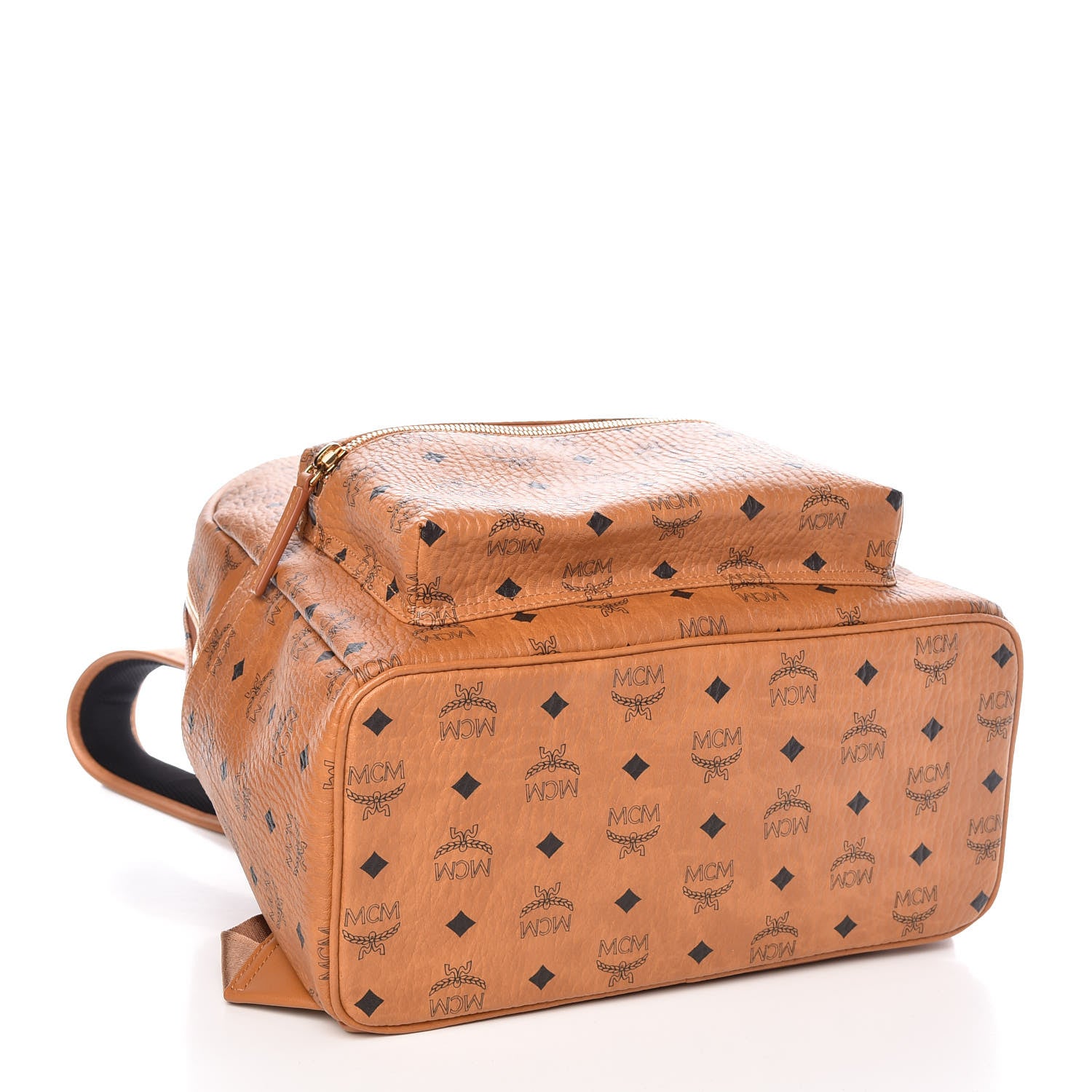 MCM Visetos Medium Stark Backpack Cognac 4 of 17
