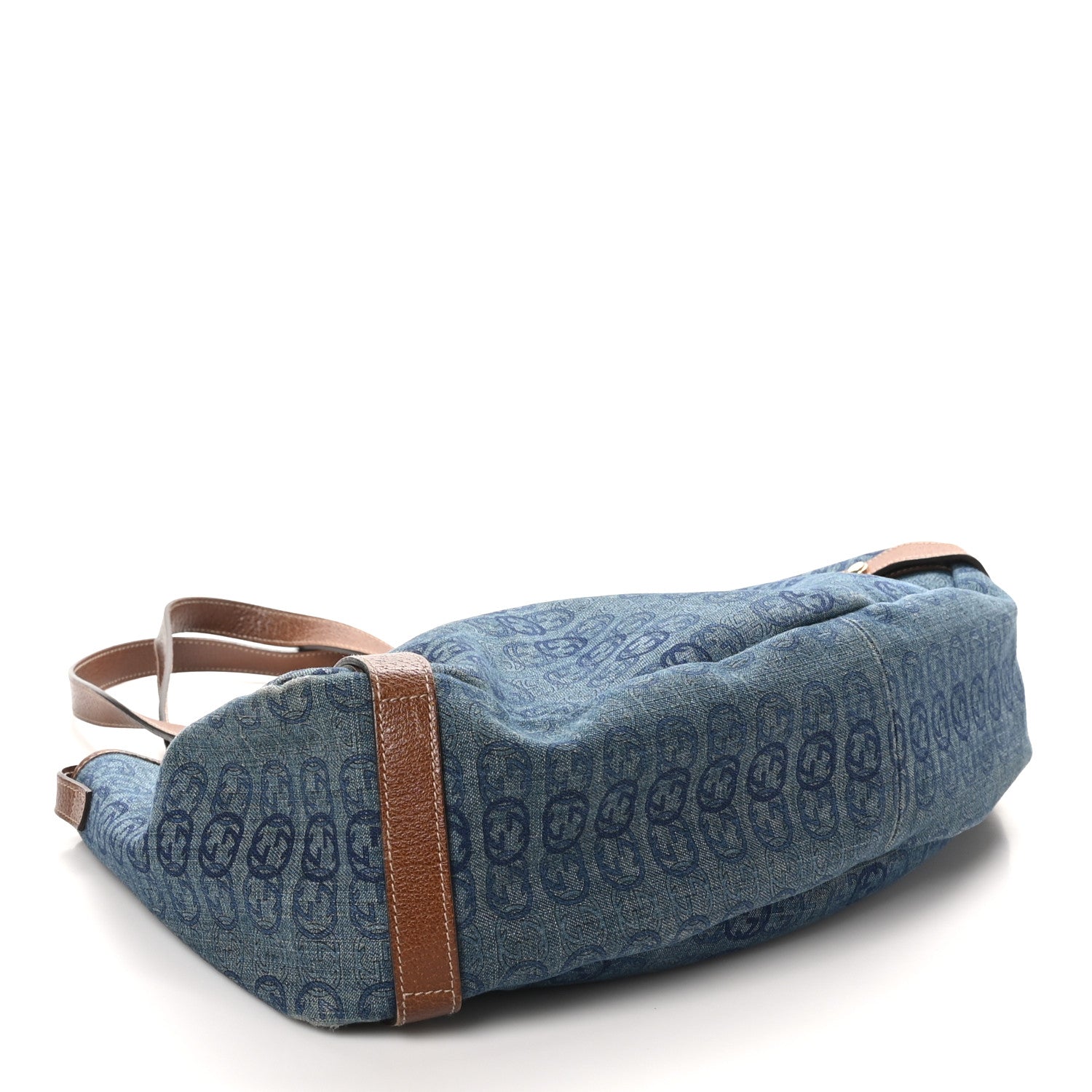 Gucci Denim GG Medium Abbey Shoulder Bag Blue 4 of 10