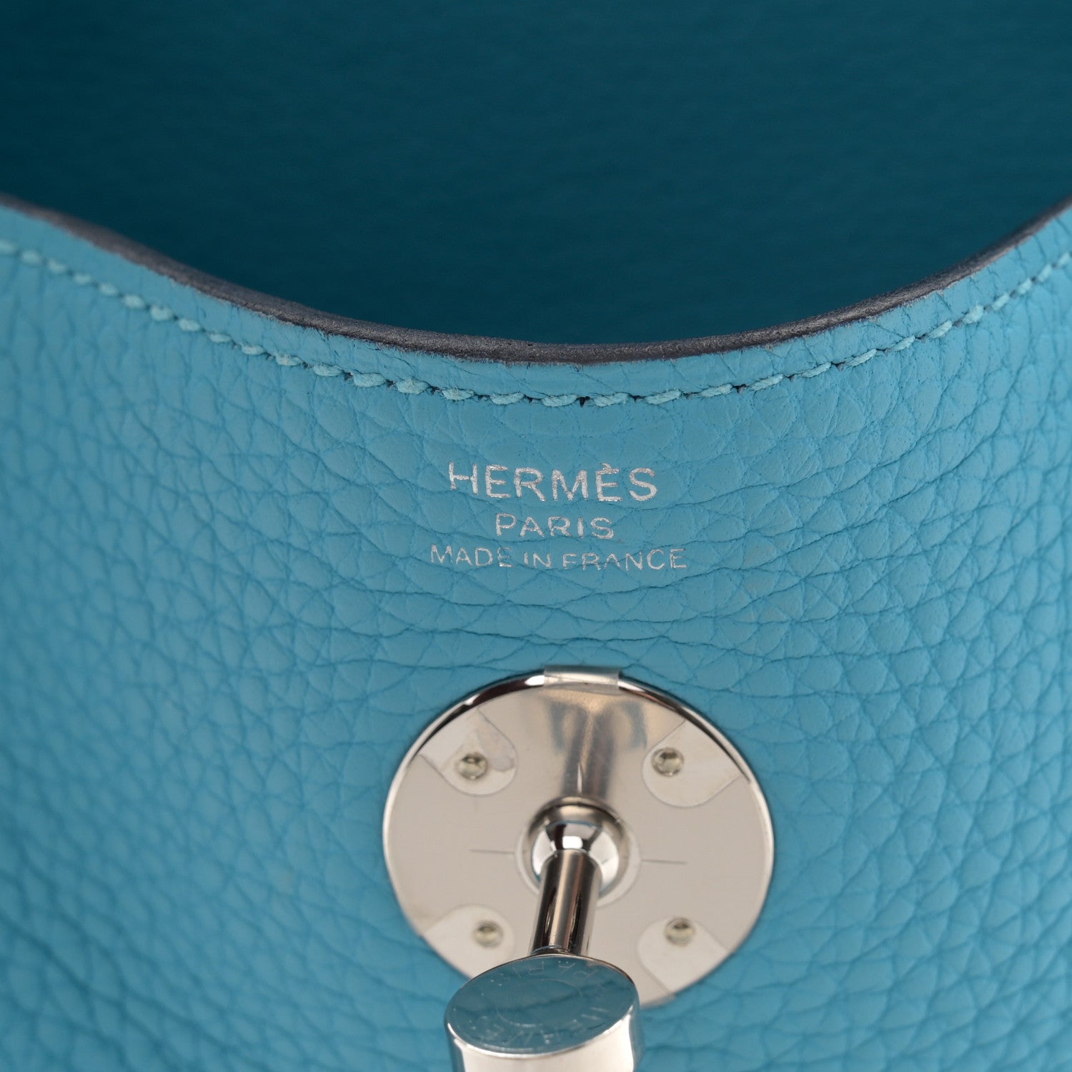 Hermes Taurillon Clemence Lindy 26 Bleu Du Nord 6 of 10