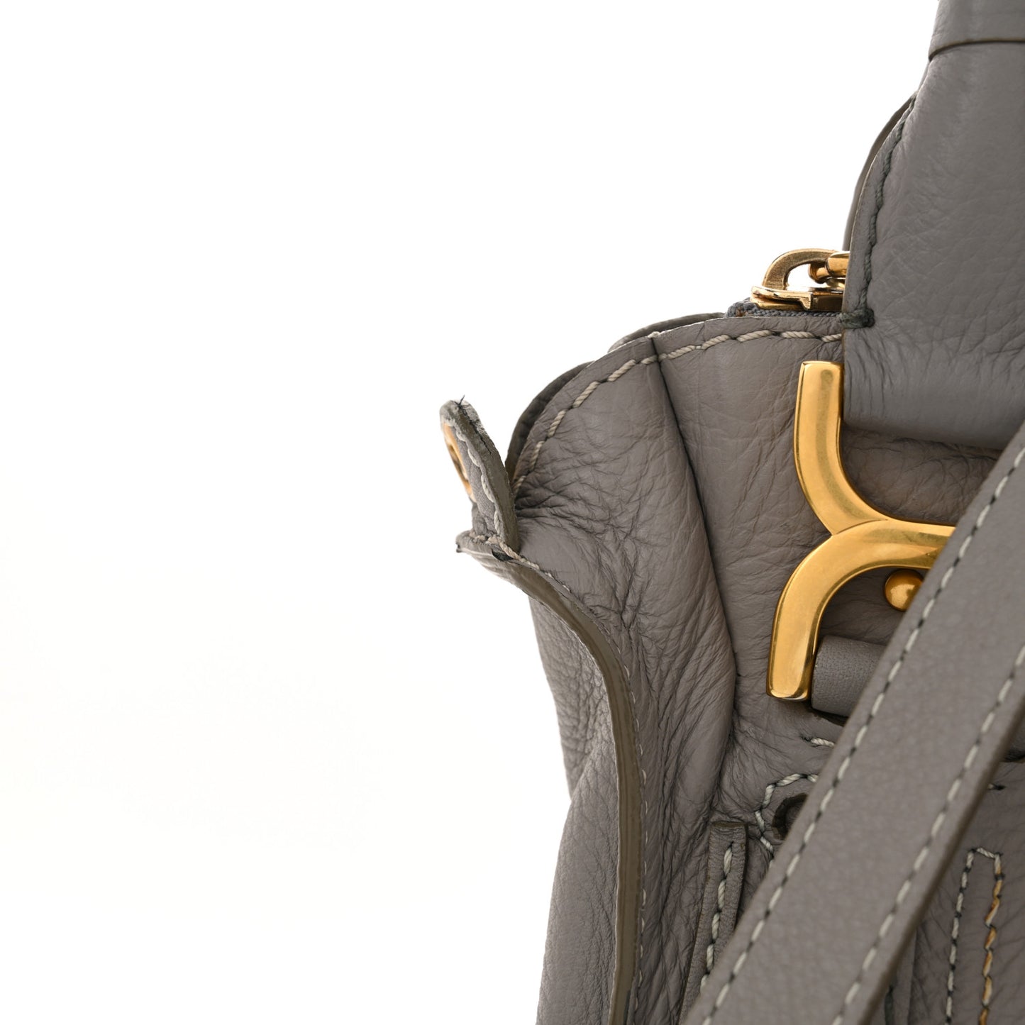 Calfskin Medium Marcie Satchel Cashmere Grey