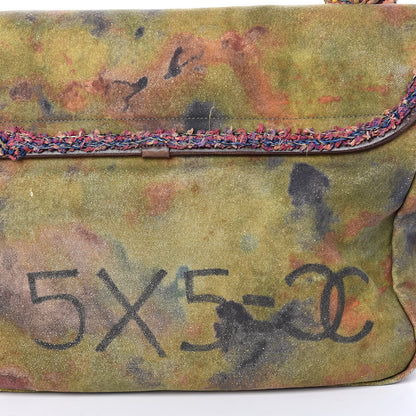 Chanel Washed Toile Large Graffiti On The Pavements Messenger Khaki Multicolor 15 of 15