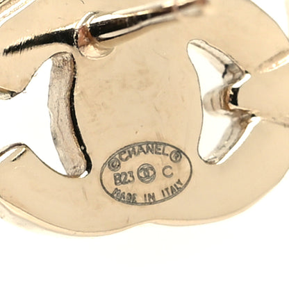 Chanel Crystal Star CC Earrings Gold 4 of 5