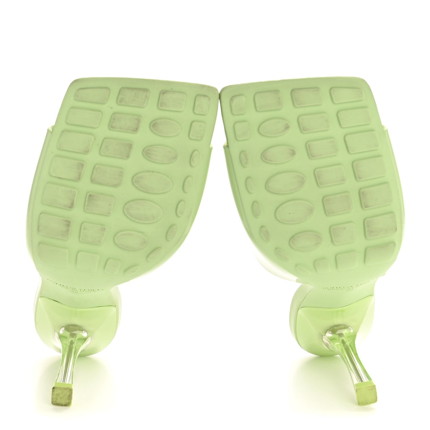 Rubber Mule Sandals 36 Pistachio
