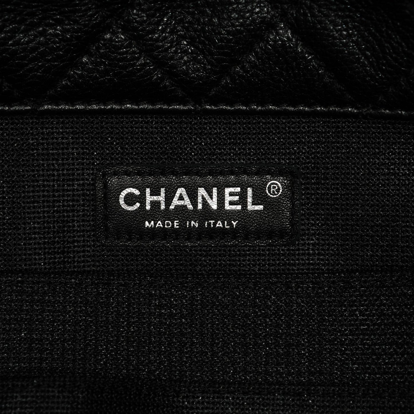Calfskin Quilted XXL Travel Flap Bag Black