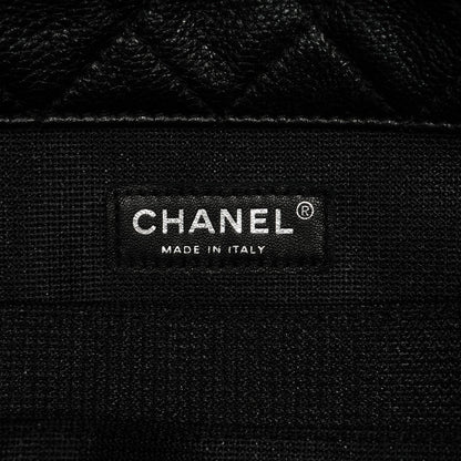 Chanel Calfskin Quilted XXL Travel Flap Bag Black 6 of 7