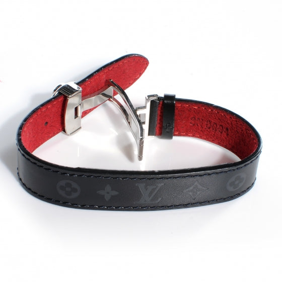 Louis Vuitton Mat Monogram Wish Bracelet Black 4 of 7