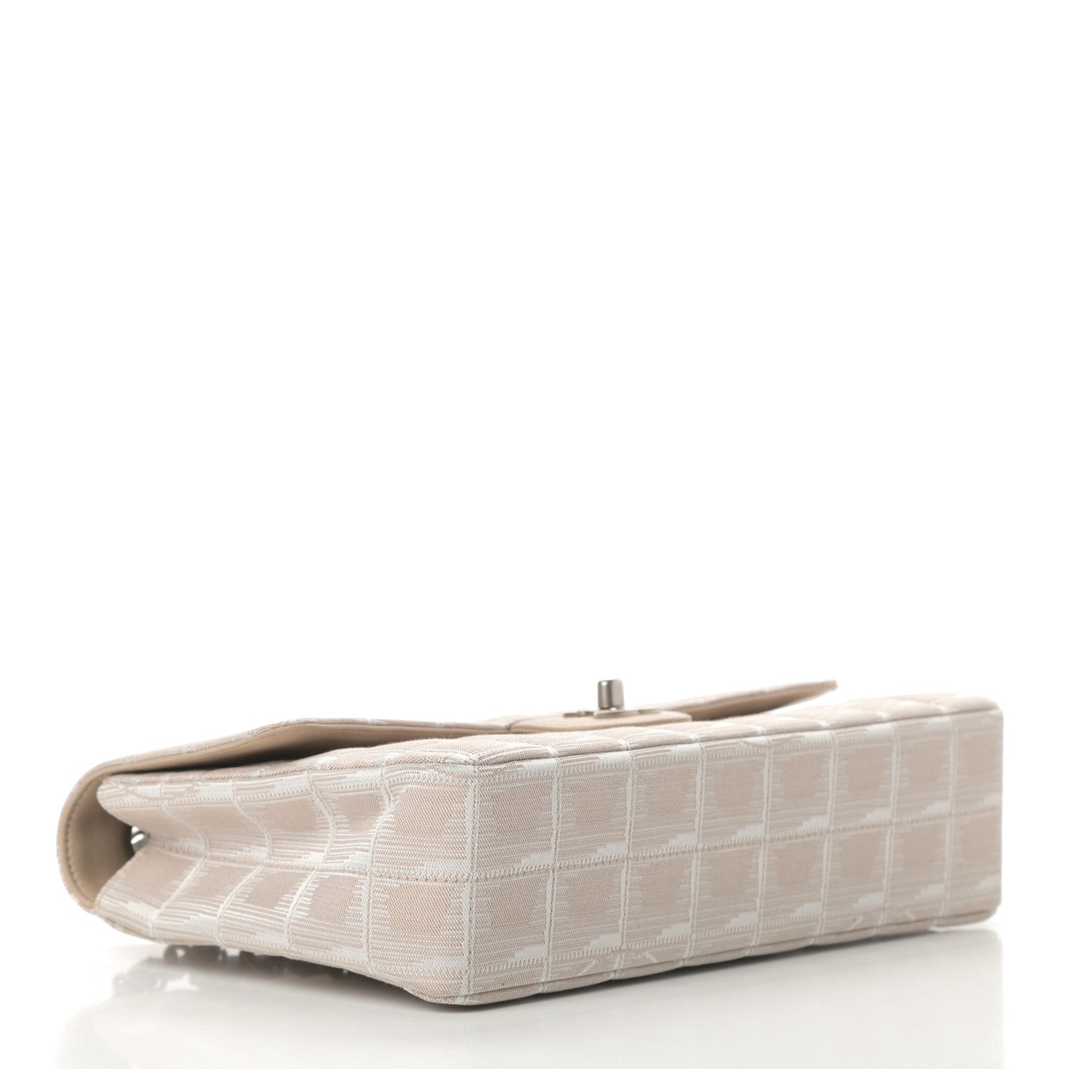 Chanel Nylon Medium Travel Flap Light Beige 4 of 13