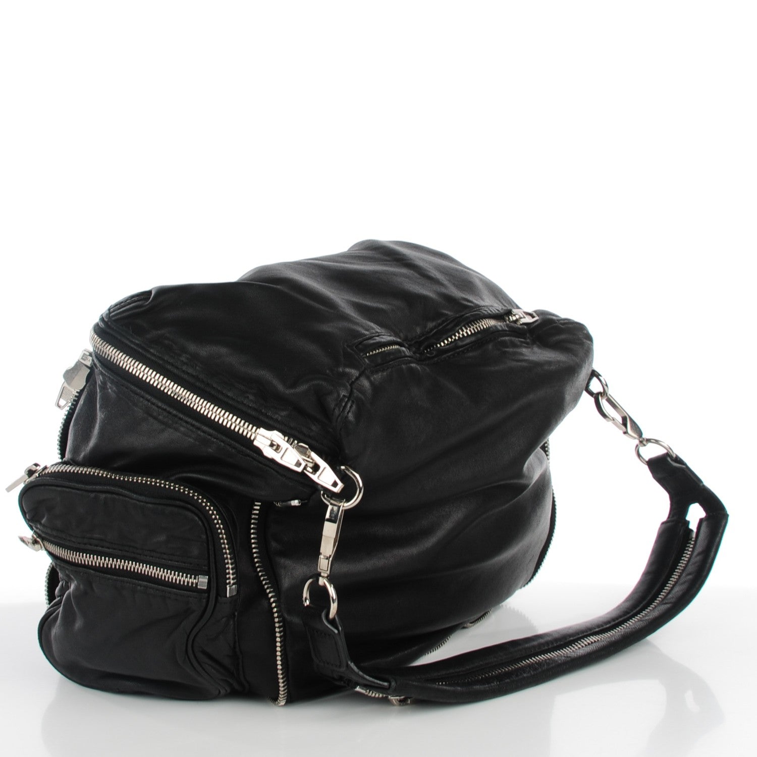 Alexander Wang Washed Lambskin Jane Black 3 of 8