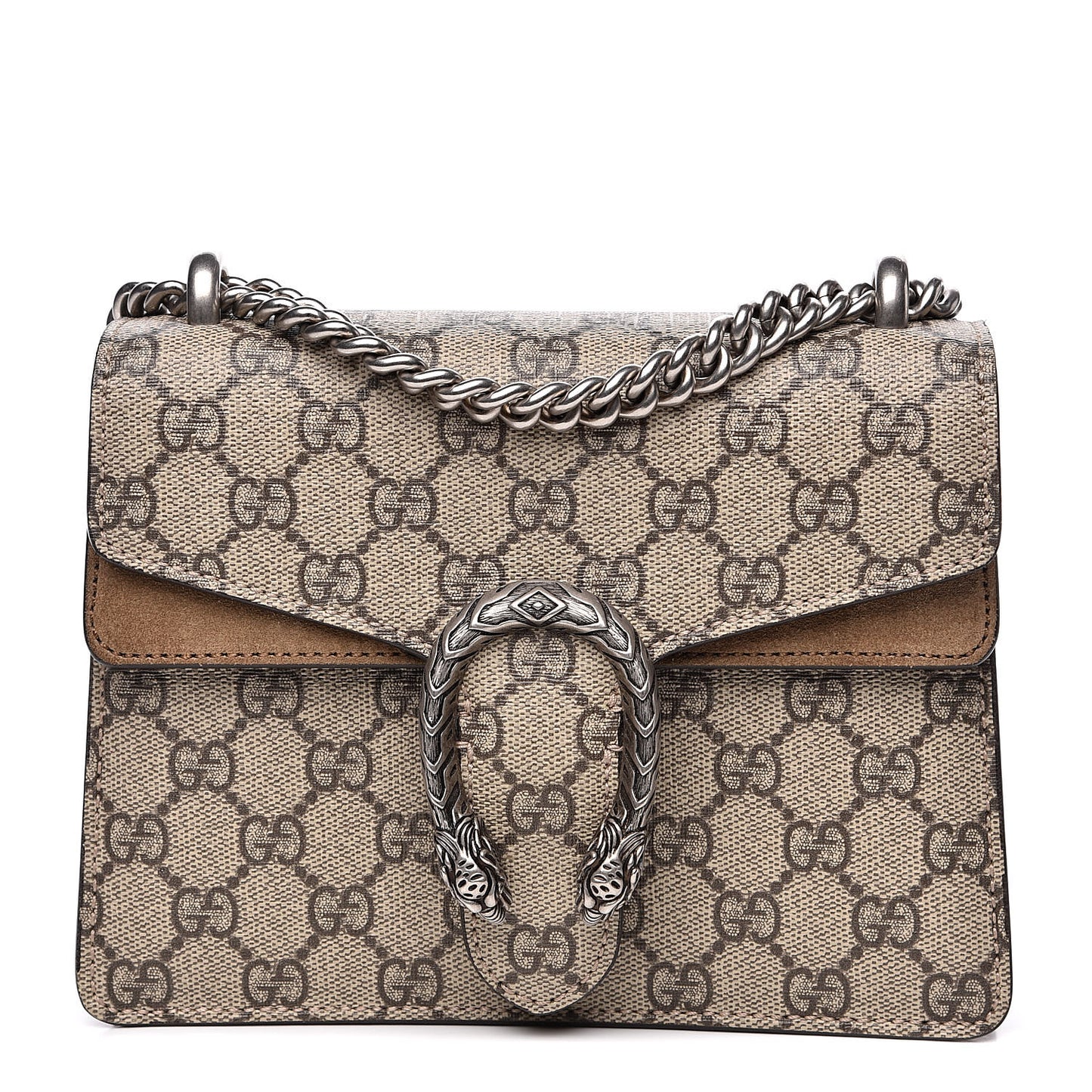GG Supreme Monogram Mini Dionysus Shoulder Bag Taupe