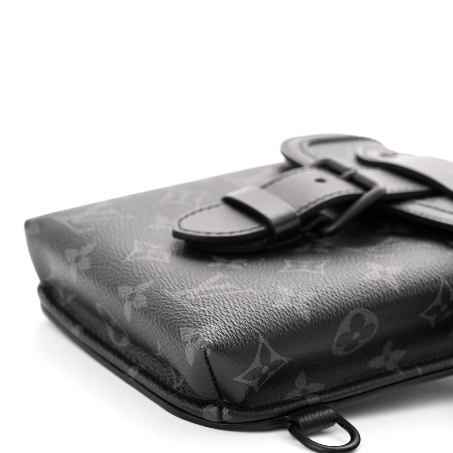 Louis Vuitton Monogram Eclipse Saumur Slingbag Black 9 of 9