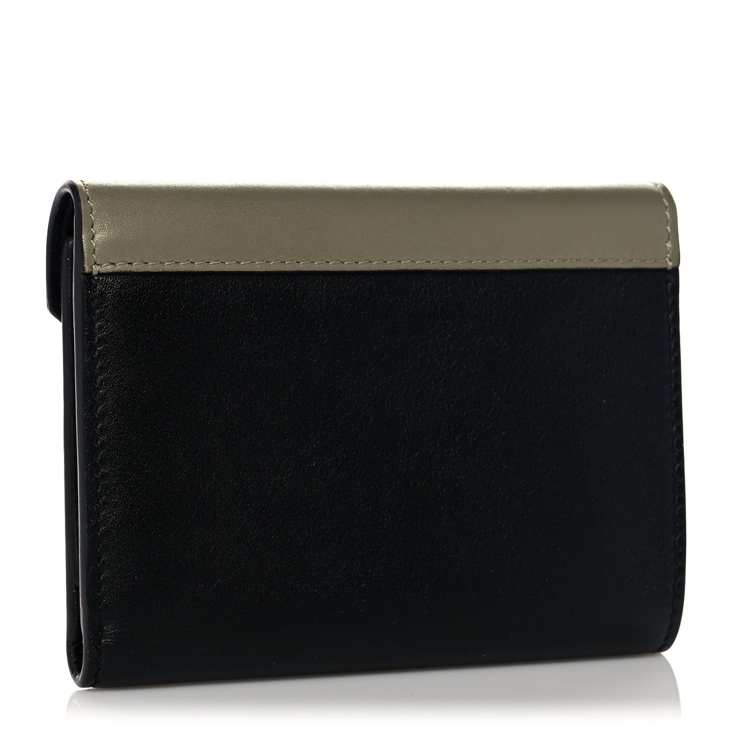 Celine Smooth Calfskin Pocket Card Holder Army Green 3 of 13