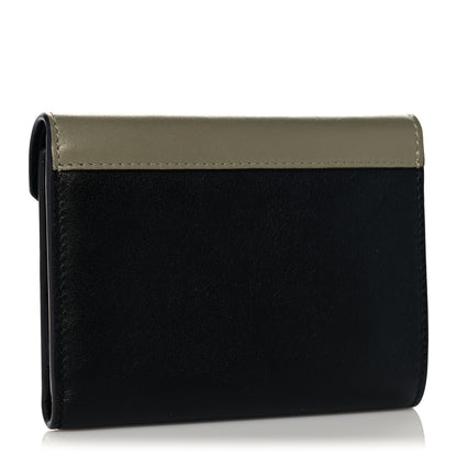 Celine Smooth Calfskin Pocket Card Holder Army Green 3 of 13