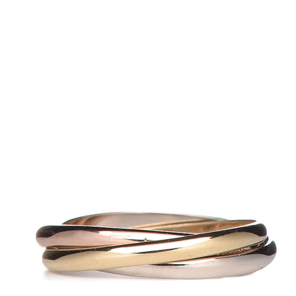 Cartier 18K Pink Yellow White Gold Extra Small Les Must De Trinity Ring 50 5.25 3 of 5