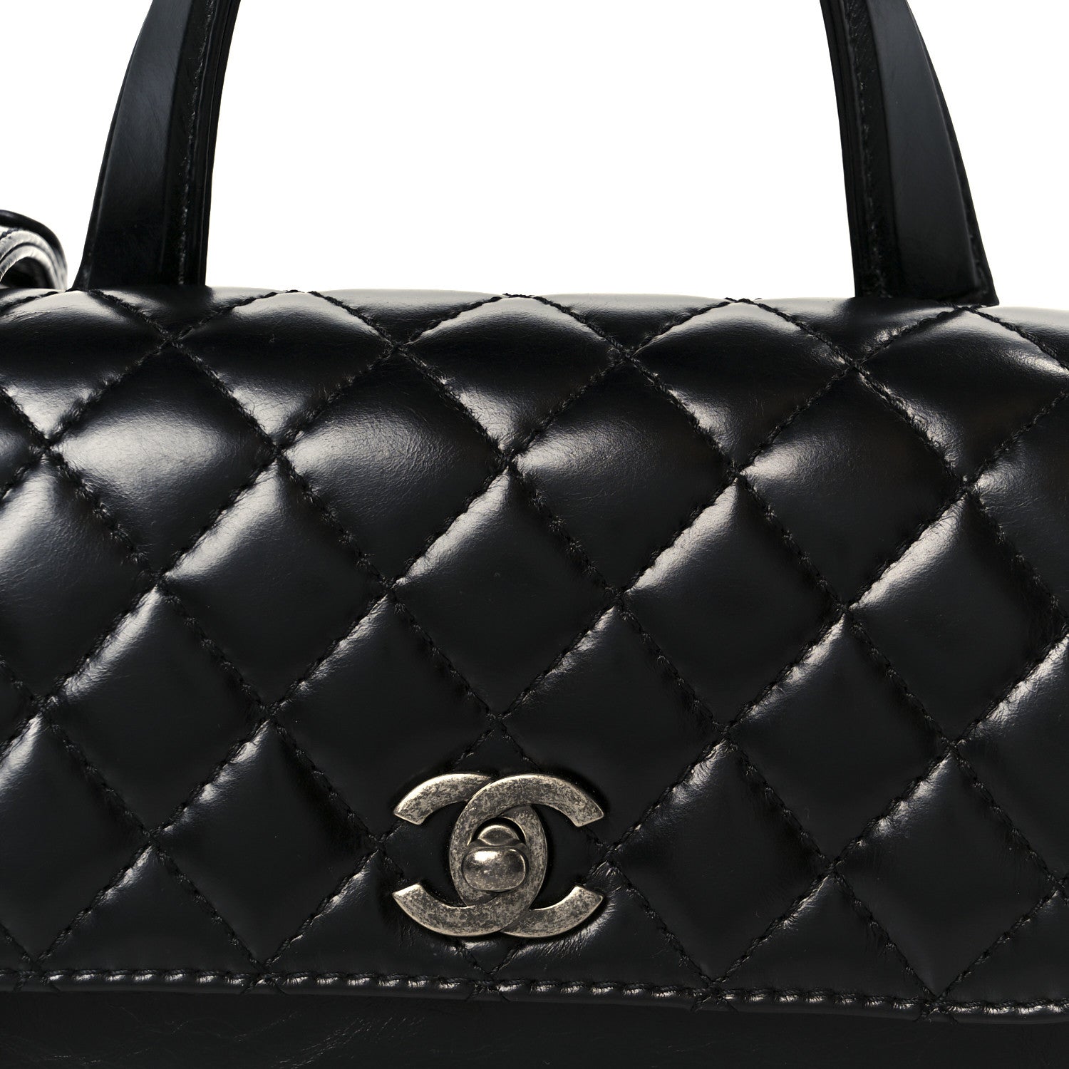 Chanel Glazed Calfskin Pilot Essentials Flap Black 10 of 13