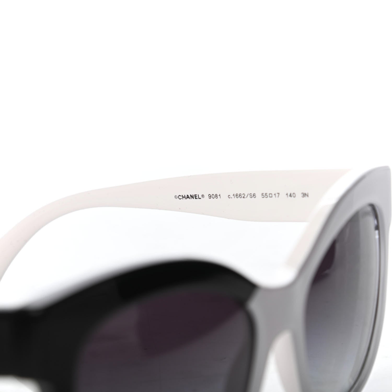 Chanel Acetate CC Sunglasses 9081 White Black 5 of 8