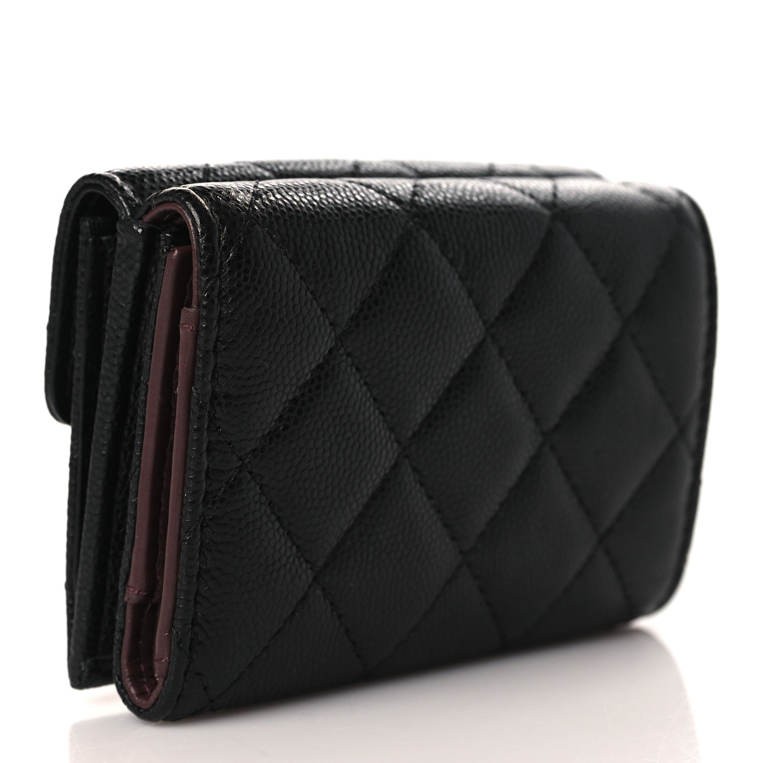 Chanel Caviar Quilted Double Flap Wallet Black 3 of 7