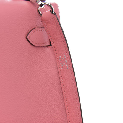 Hermes Evercolor Verso Kelly Retourne 28 Rose D'Ete Cobalt 11 of 15