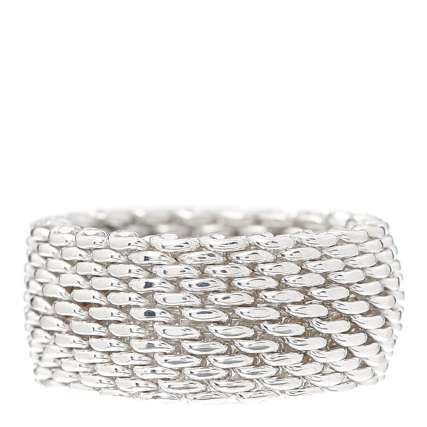 Sterling Silver Somerset Mesh Ring 53 6.5